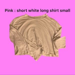 Pink T-shirts sold T- $15; S- $10